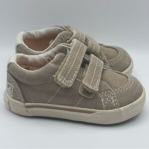Sperry Top-Sider Halyard H&L Crib Canvas Loafers Sneakers-Khaki-Baby Boy 1 M